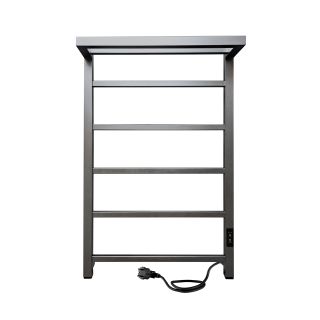 Полотенцесушитель электрический Indigo Forma LEF80-50GFMRt с полкой 80x50 см графит металлик