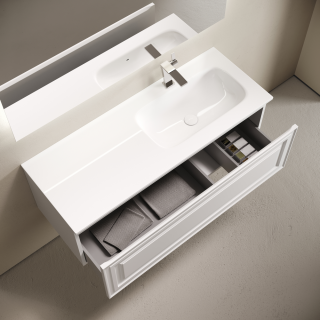 Тумба подвесная под раковину Sancos Very VR120RW правая 120 см Bianco