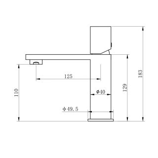 Смеситель для раковины Wonzon & Woghand WW-101-MW белый матовый
