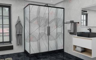 Душевой уголок AvaCan FB2 170-190 + SB100 MT чёрный