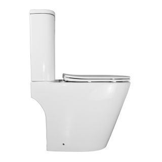 Унитаз-компакт Azario Berton AZ-6093 безободковый смыв торнадо с быстросъемным сиденьем микролифт