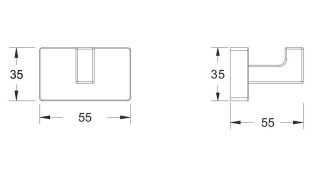 Крючок для ванной комнаты Shevanik SG5611C белый