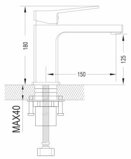 Смеситель для раковины Shevanik S6901 хром