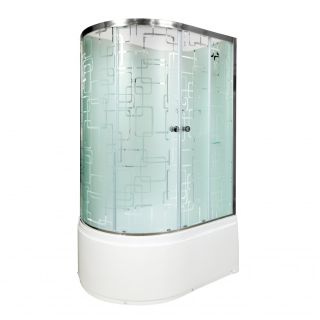 Душевая кабина Deto ЕМ4512 R N (без крыши) 120х80х208 см