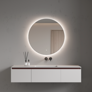 Зеркало с подсветкой Armadi Art 545-120-CR 120 см сенсорный выключатель антизапотевание хром