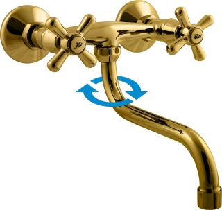 Смеситель для кухни Rav Slezak Morava Retro MK101.5/21Z золото