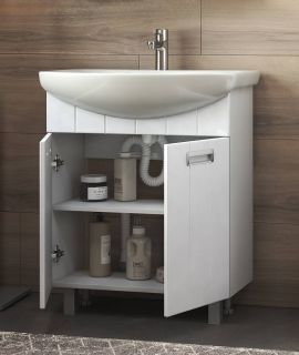 Тумба под раковину напольная Vigo Diana tn.DIA.BAL.60.2D 60 см белый