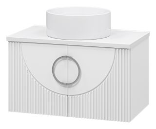 Подвесная тумба под раковину Misty Ярина 80см белый