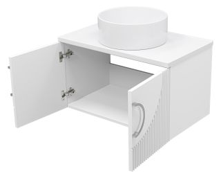 Подвесная тумба под раковину Misty Ярина 80см белый