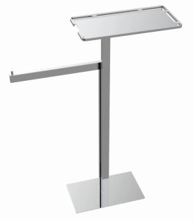 Стойка напольная с полкой и полотенцедержателем Boheme 10952-CR хром