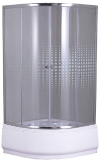 Душевой уголок Parly с поддоном 90x90см хром Z9011