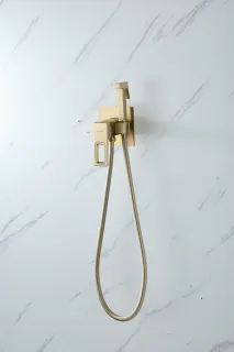 Гигиенический душ со смесителем Gappo G7217-3 золотой сатин