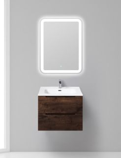 Тумба под раковину BelBagno подвесная 60x50см Rovere Moro ETNA39-600/390-2C-SO-RW-P