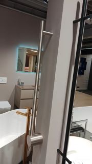 Электрический полотенцесушитель Broner Bruno BR.007.060.0000.SS 60 см с кнопкой сатин шёлк