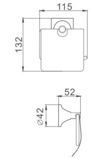 Держатель для туалетной бумаги Haiba HB8503 хром