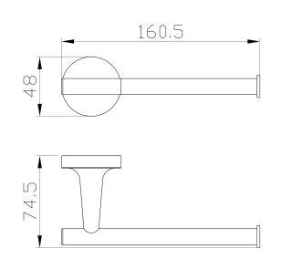 Держатель для туалетной бумаги Wonzon & Woghand Simple WW-6516 хром
